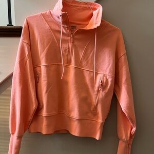 Old Navy Yoga Peach Half-Zip Hoodie